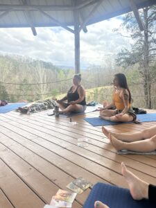 meditating on shala